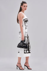 BREAK FREE PRINTED MIDI DRESS