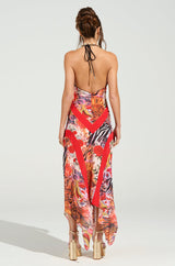 ROTTEN RIGHT TO THE CORE PRINTED MIDI DRESS
