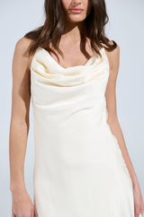 FLOWER POWER SATIN MINI DRESS