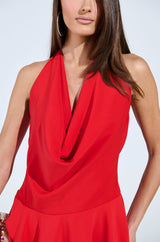 ALL ABOUT ME MINI DRESS IN RED