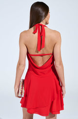 ALL ABOUT ME MINI DRESS IN RED