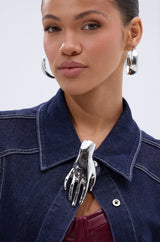 HANDS ON BROOCH