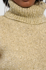 FELT A SPARK KNIT GLITTER MINI DRESS