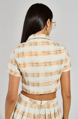 PRETTY LADY BUTTON DOWN TOP