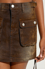 KEEP LOOKING MINI SKIRT