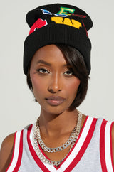 SPORTS VIBES PATCH BEANIE