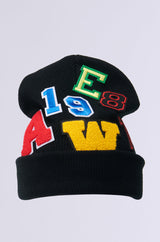 SPORTS VIBES PATCH BEANIE