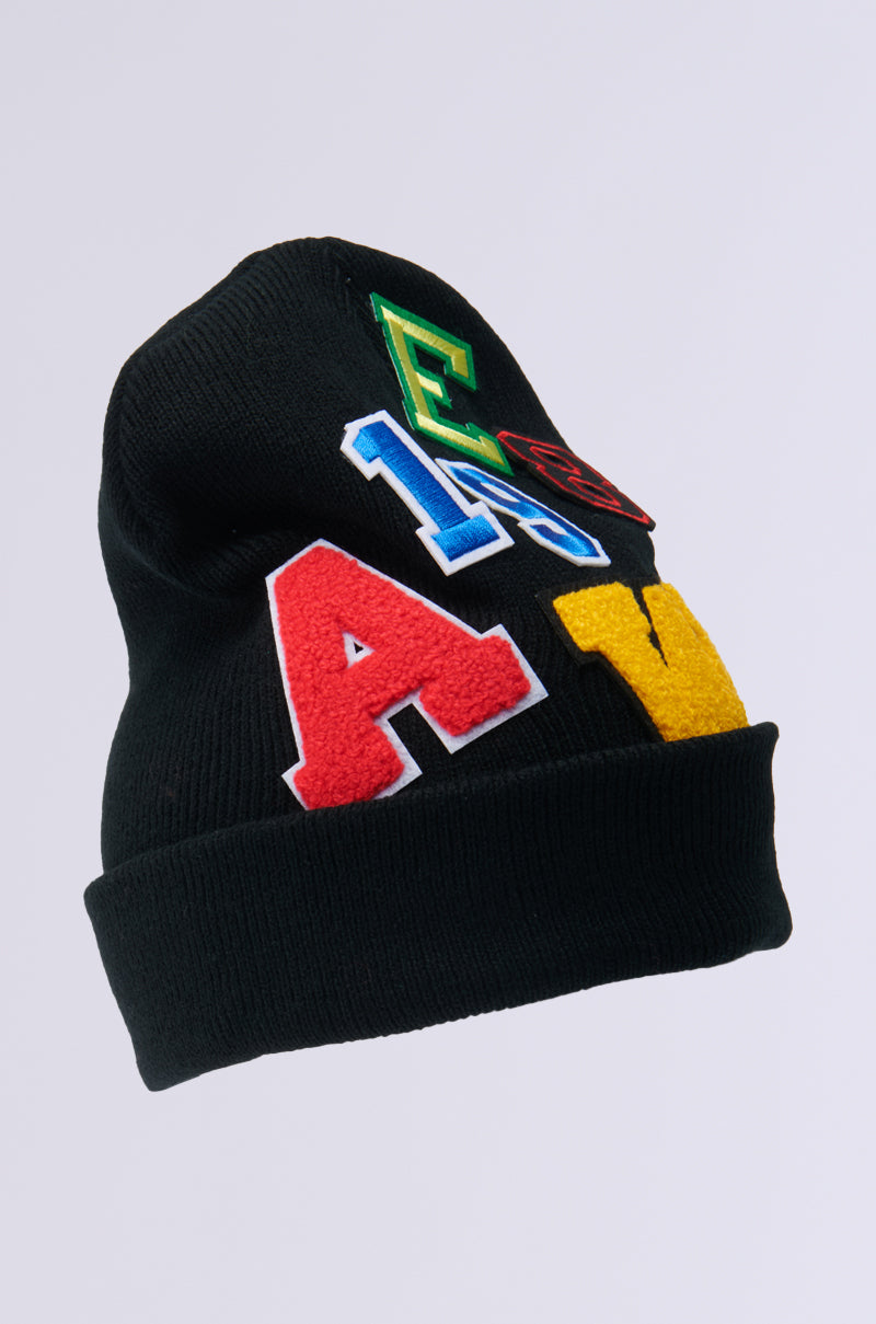 SPORTS VIBES PATCH BEANIE
