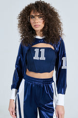 GAME TIME BOLERO SWEATSHIRT
