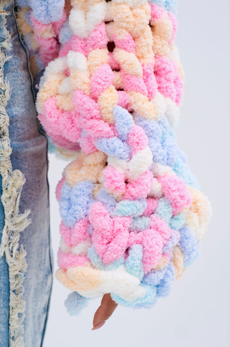 ALIA CHUNKY CHENILLE KNIT CARDIGAN