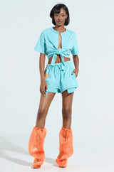 FRESH AIR TIE FRONT TOP