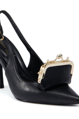 AZALEA WANG BAYLOR BLACK STILETTO PUMP