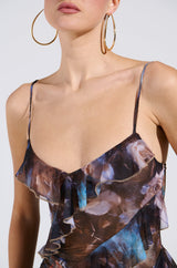 ACT LIKE IT FLORAL PRINTED MINI DRESS