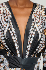PRINTED ALL OVER MINI DRESS