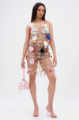 NOT SO TYPICAL CHAIN MINI DRESS WITH CHARMS