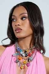 ROLL THE DICE CHARM CHOKER