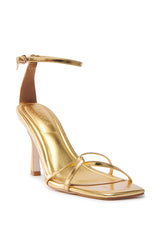 AKIRA CALSITE GOLD STILETTO SANDAL