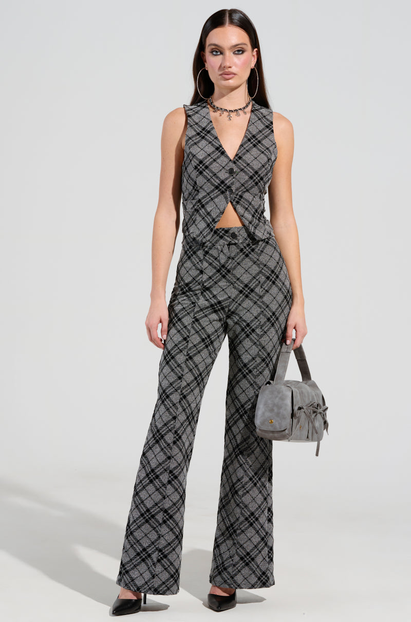 LITTLE LOVE PLAID VEST