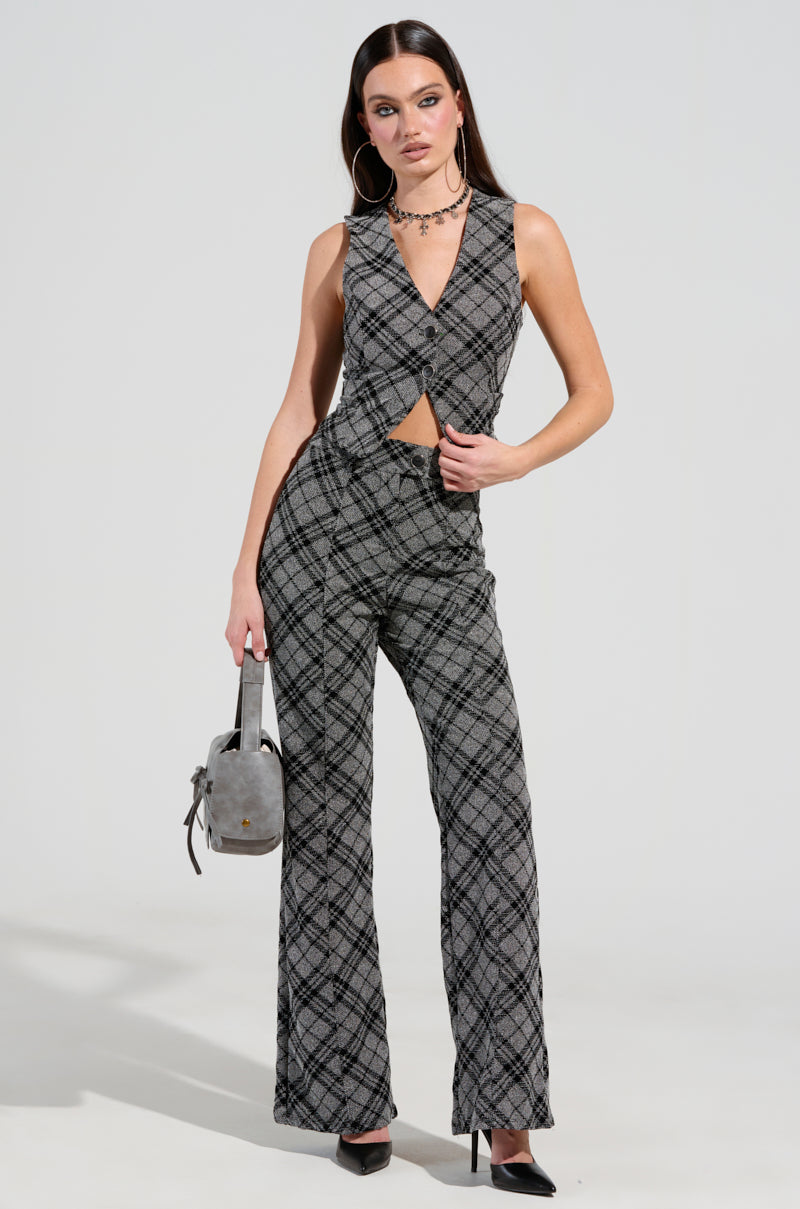 LITTLE LOVE PLAID VEST
