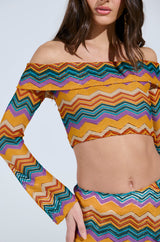OH SO ZIGGY CROCHET OFF THE SHOULDER TOP
