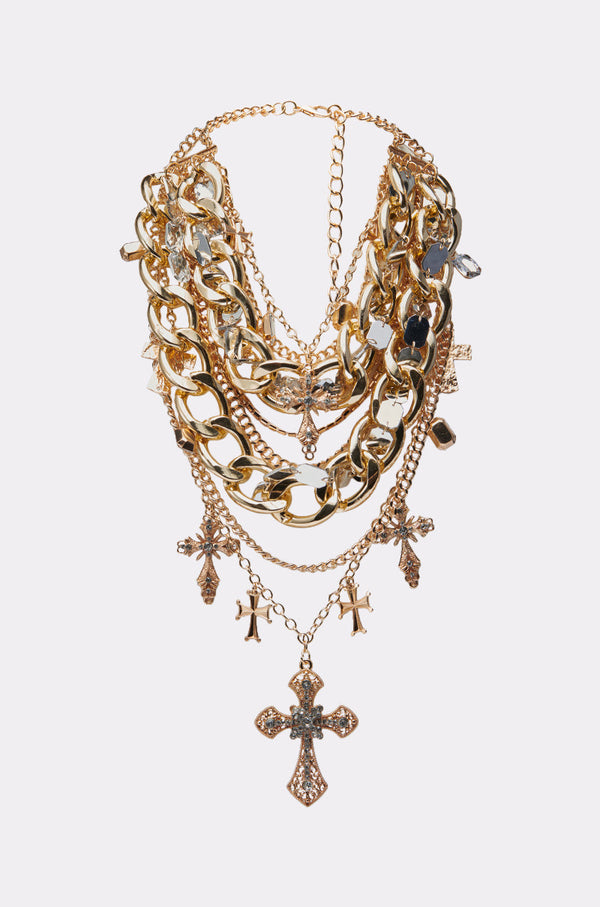 CROSS ME NECKLACE IN GOLD