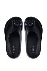 AKIRA COMPASSION BLACK SANDAL