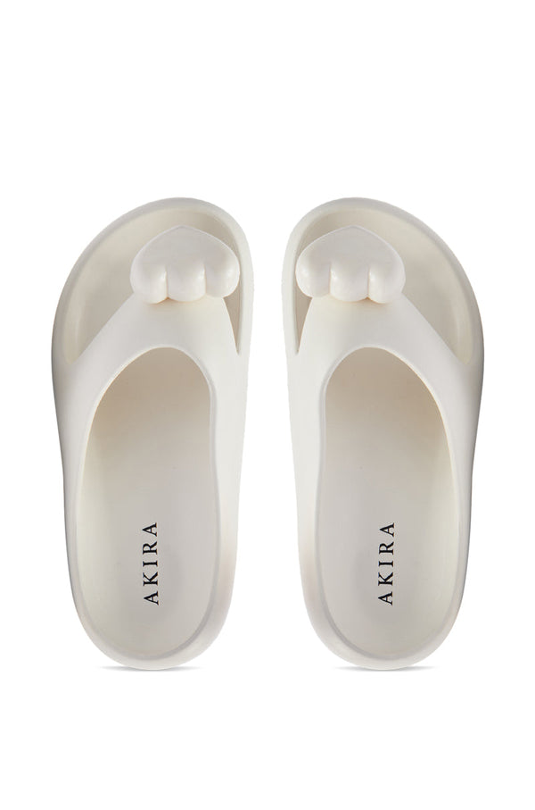 AKIRA COMPASSION WHITE SANDAL