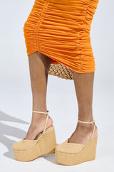 AZALEA WANG COVA BEIGE WEDGE