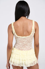 DREAMING ABOUT YOU LACE MINI DRESS