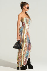IN MY OWN ERA PRINTED MIDI DRESS