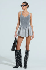 HELLO SUMMER KNIT MINI DRESS