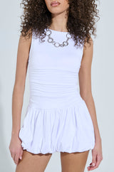 DARLING MINI DRESS IN WHITE