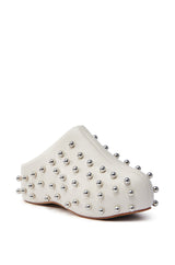 AZALEA WANG DARWIN STUD FLAT CLOG IN BONE