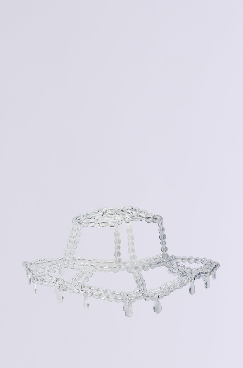 CLEAR TO ME DRIPPY BUCKET HAT