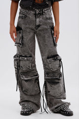 COOL GIRL DENIM CARGO PANT