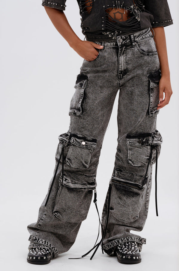 COOL GIRL DENIM CARGO PANT