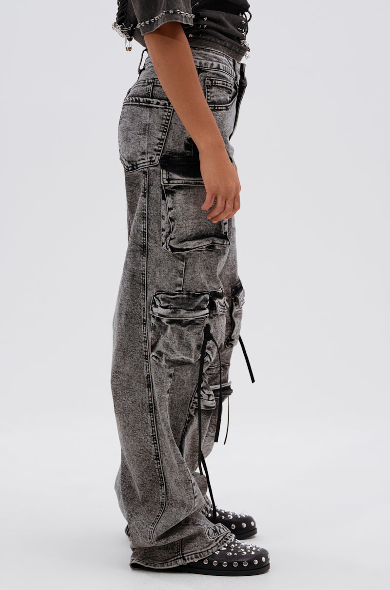 COOL GIRL DENIM CARGO PANT