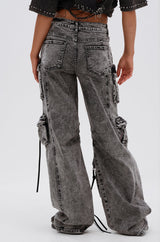COOL GIRL DENIM CARGO PANT