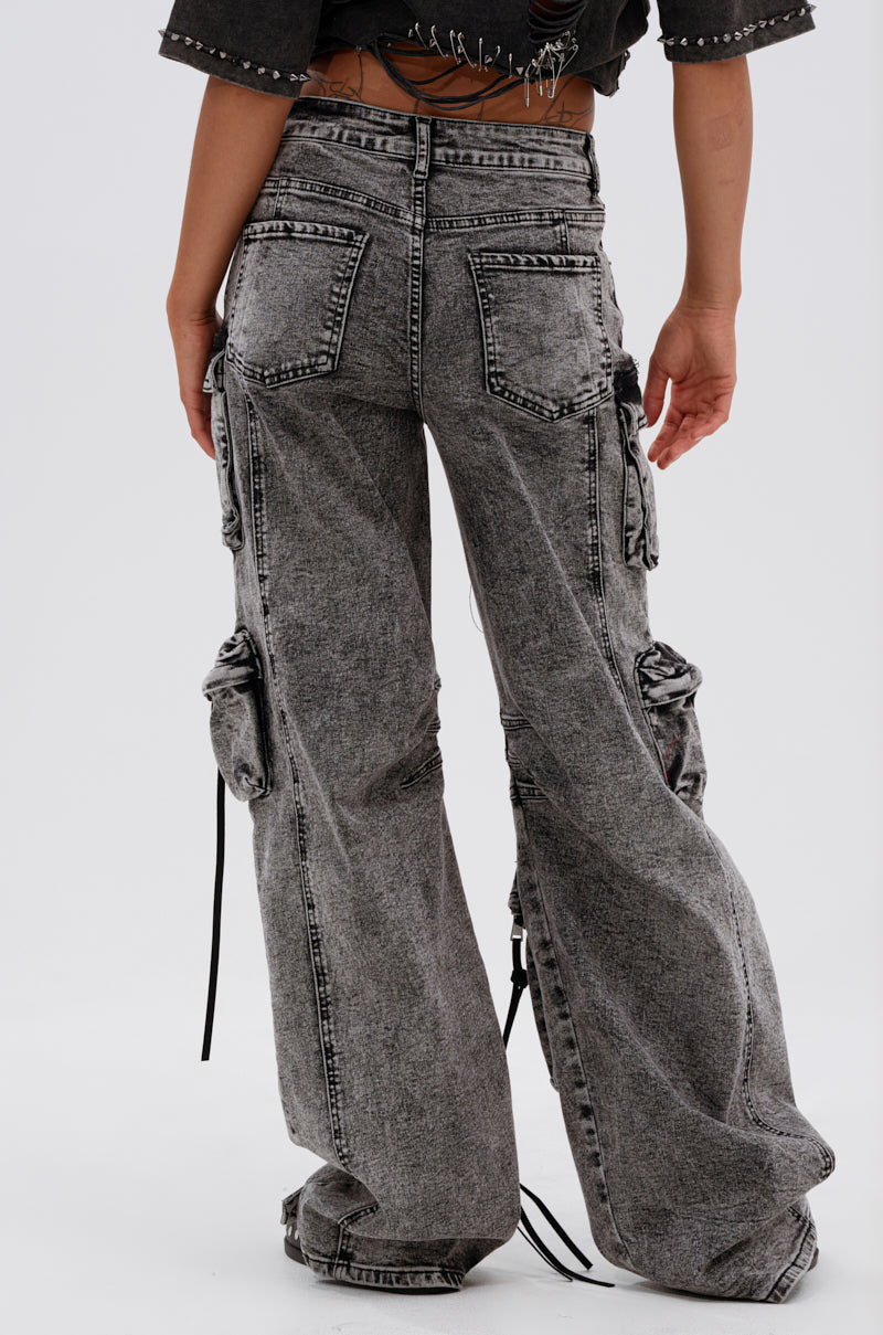 COOL GIRL DENIM CARGO PANT