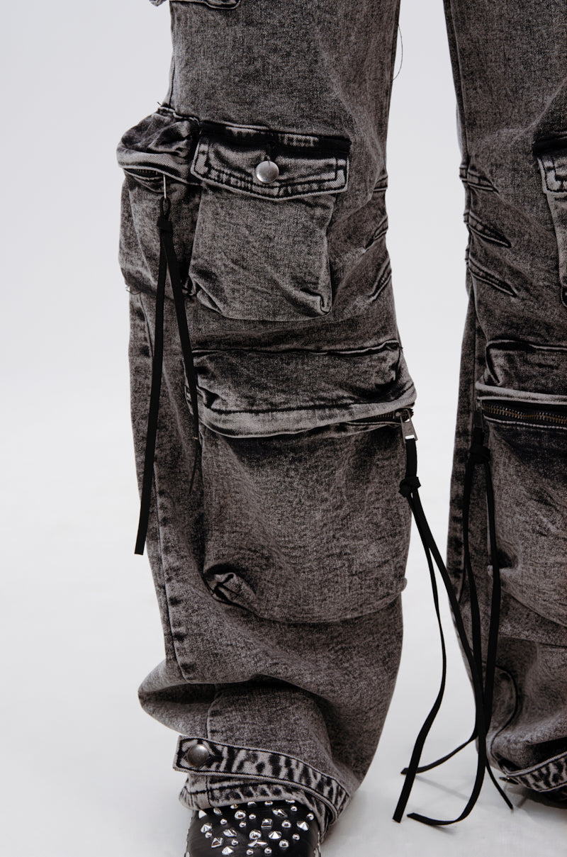 COOL GIRL DENIM CARGO PANT