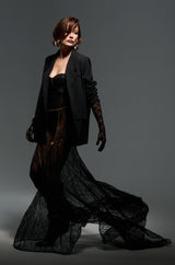 TROUBLES HERE LACE MAXI DRESS