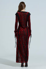 MAKE A WISH VELVET MAXI DRESS