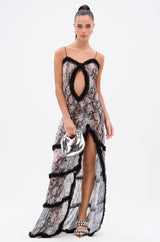 I BITE BACK PRINTED MAXI DRESS