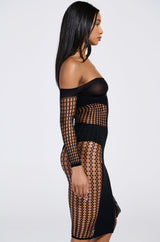 STAY IN YOUR LANE SEAMLESS MIDI DRESS