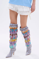 AZALEA WANG ELODIE PINK MULTI BOXER BOOT