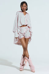 HAMPTONS STRIPED BUTTON UP
