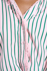 HAMPTONS STRIPED BUTTON UP
