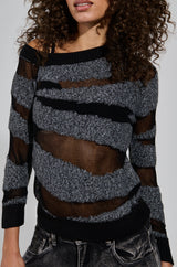 KASHA CREWNECK SWEATER IN GREY