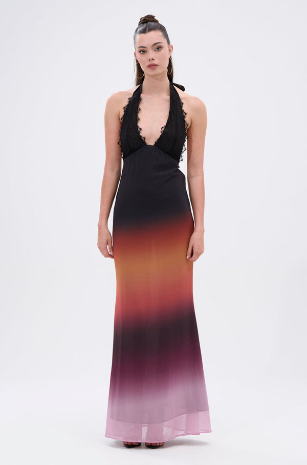 SUNSET DREAMING OMBRE MAXI DRESS