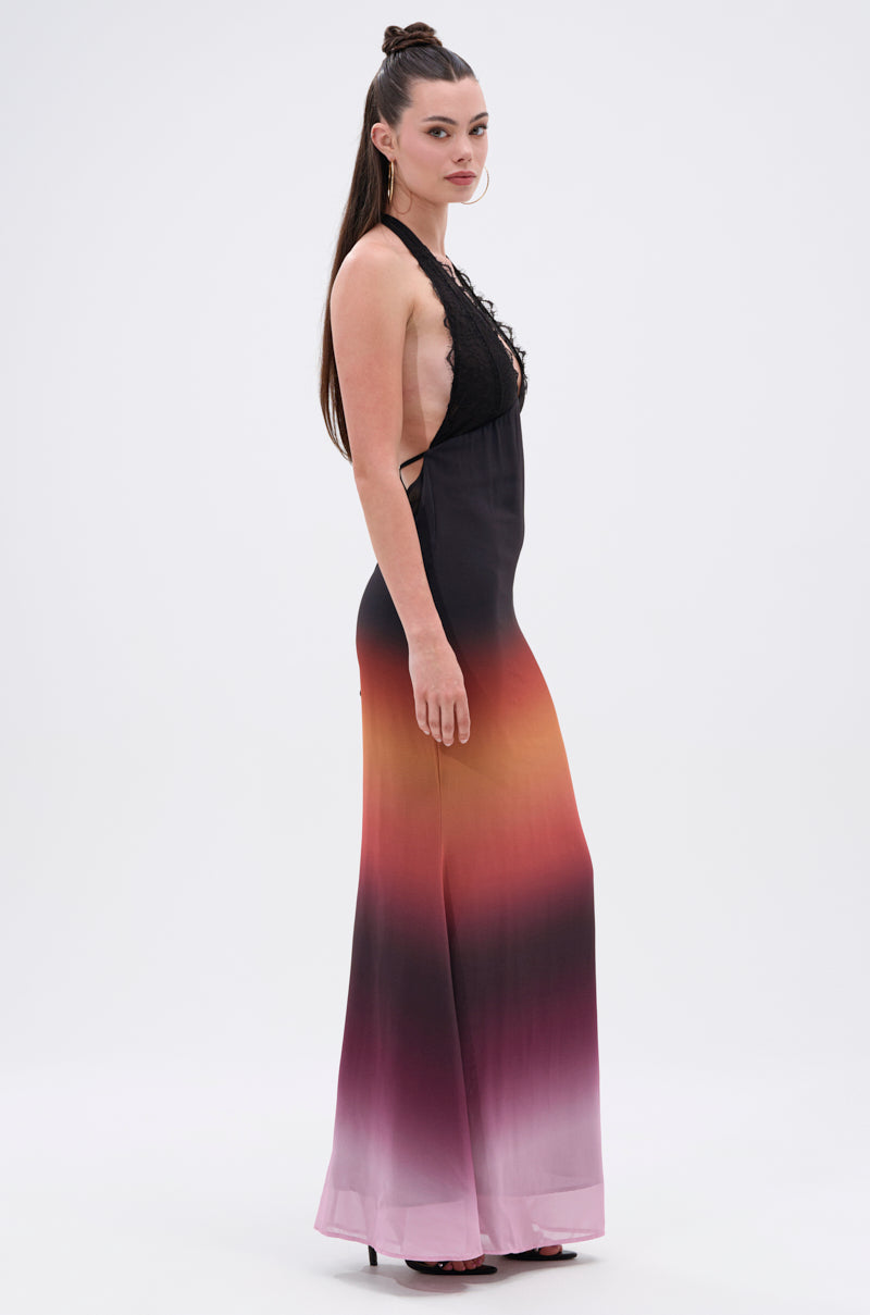 SUNSET DREAMING OMBRE MAXI DRESS